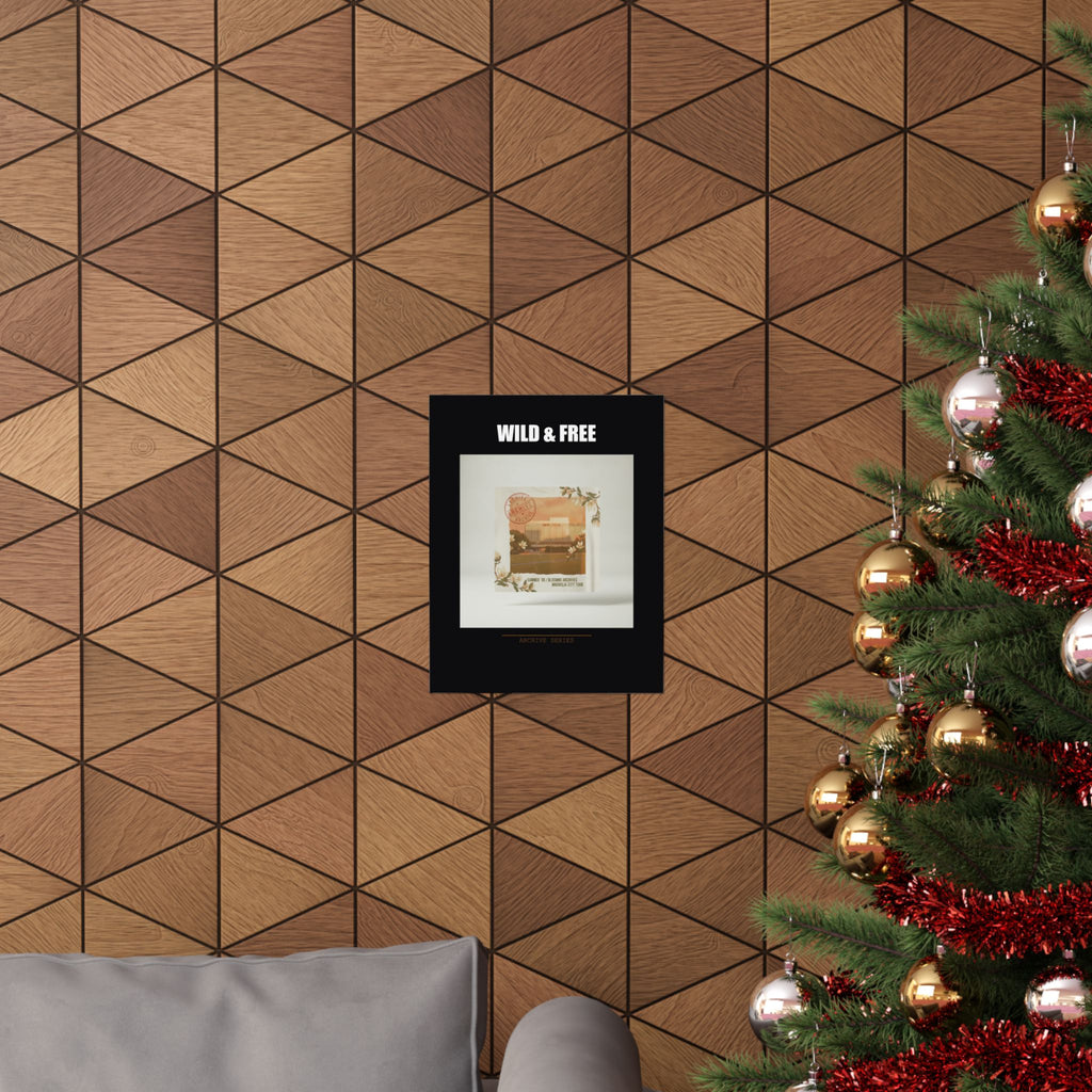 WILD & FREE Vintage Magnolia Archive Matte Poster