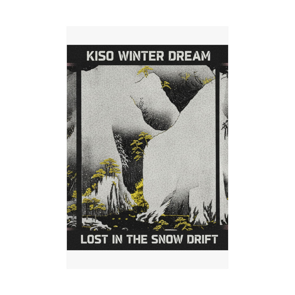 Streetwear Collage — Kiso Gorge In The Snow — Matte Poster