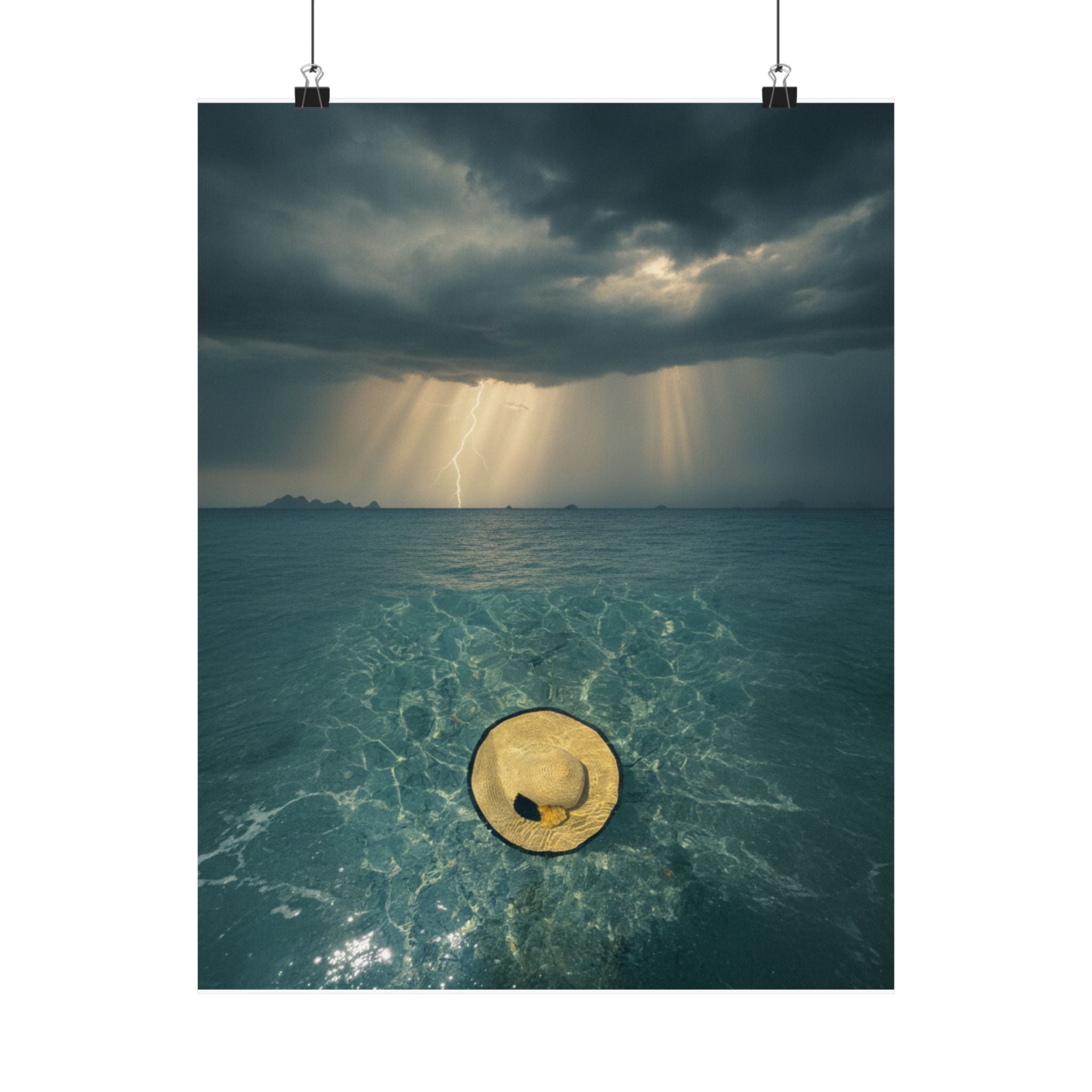 Dramatic Storm — Hat — Matte Poster
