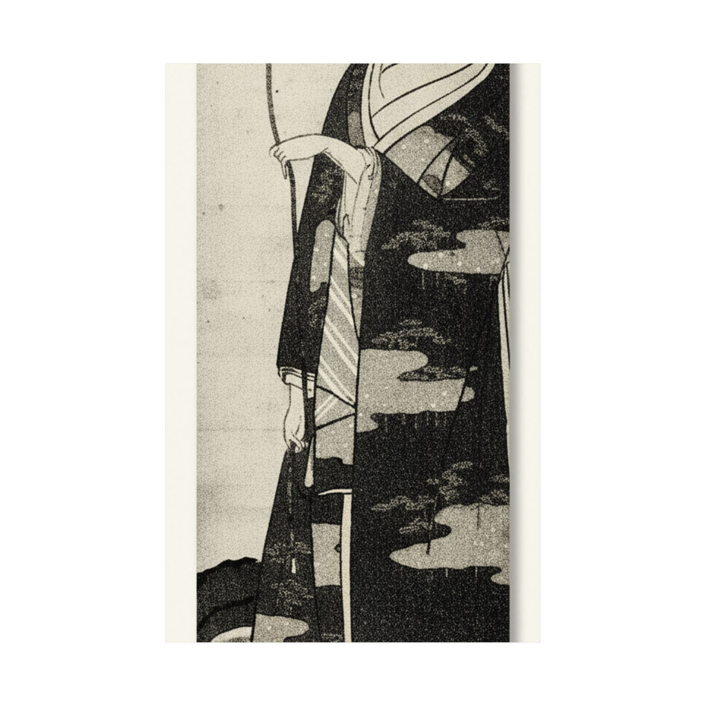 Ecommerce Main — A Woman Playing With A Monkey Which Has Climbed A Tree — Matte Poster