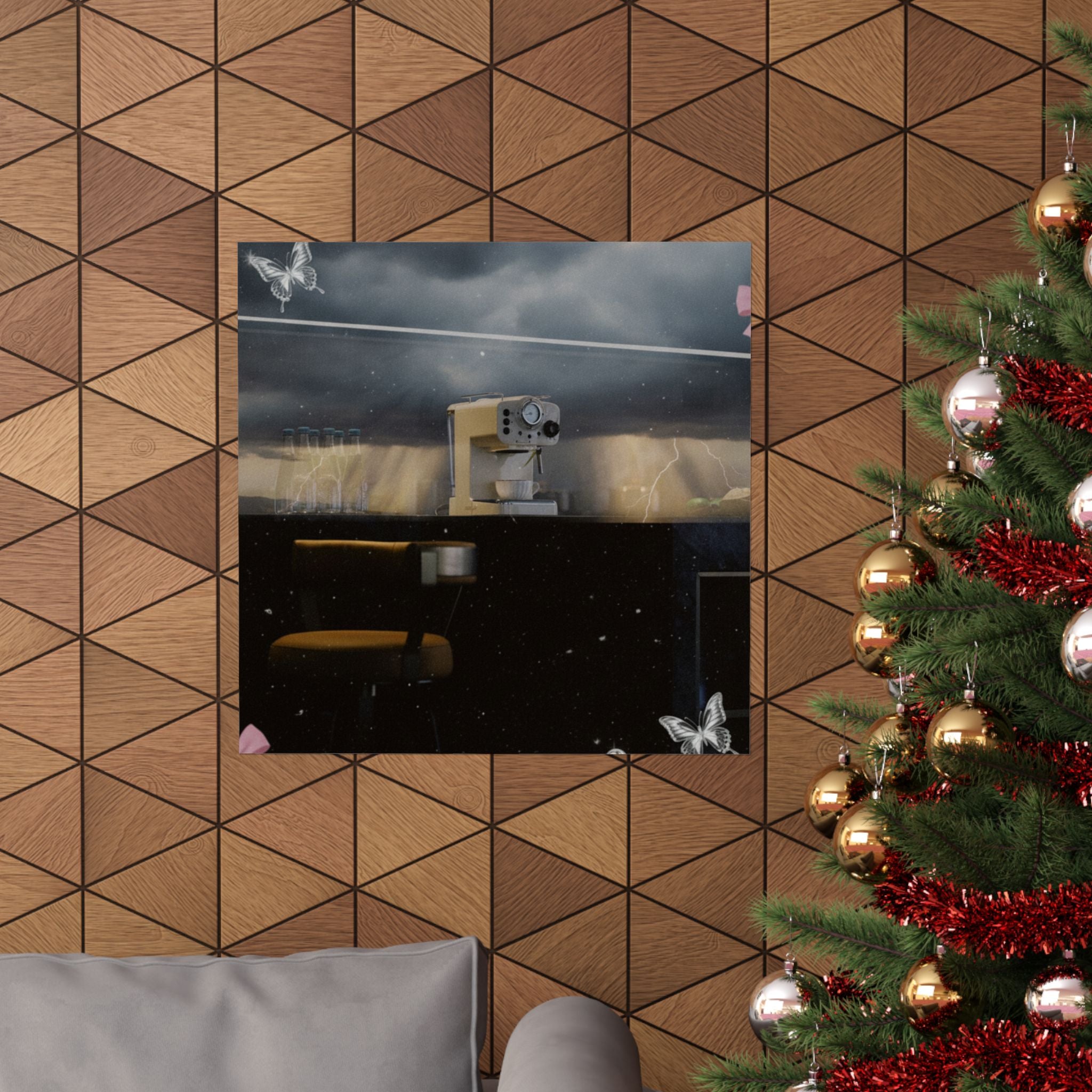 Dramatic Storm — Kitchen — Matte Poster