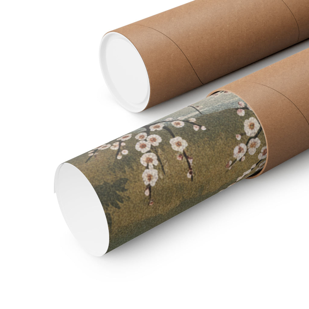 Scenic Nature — Plum Tree In Blossom — Matte Poster