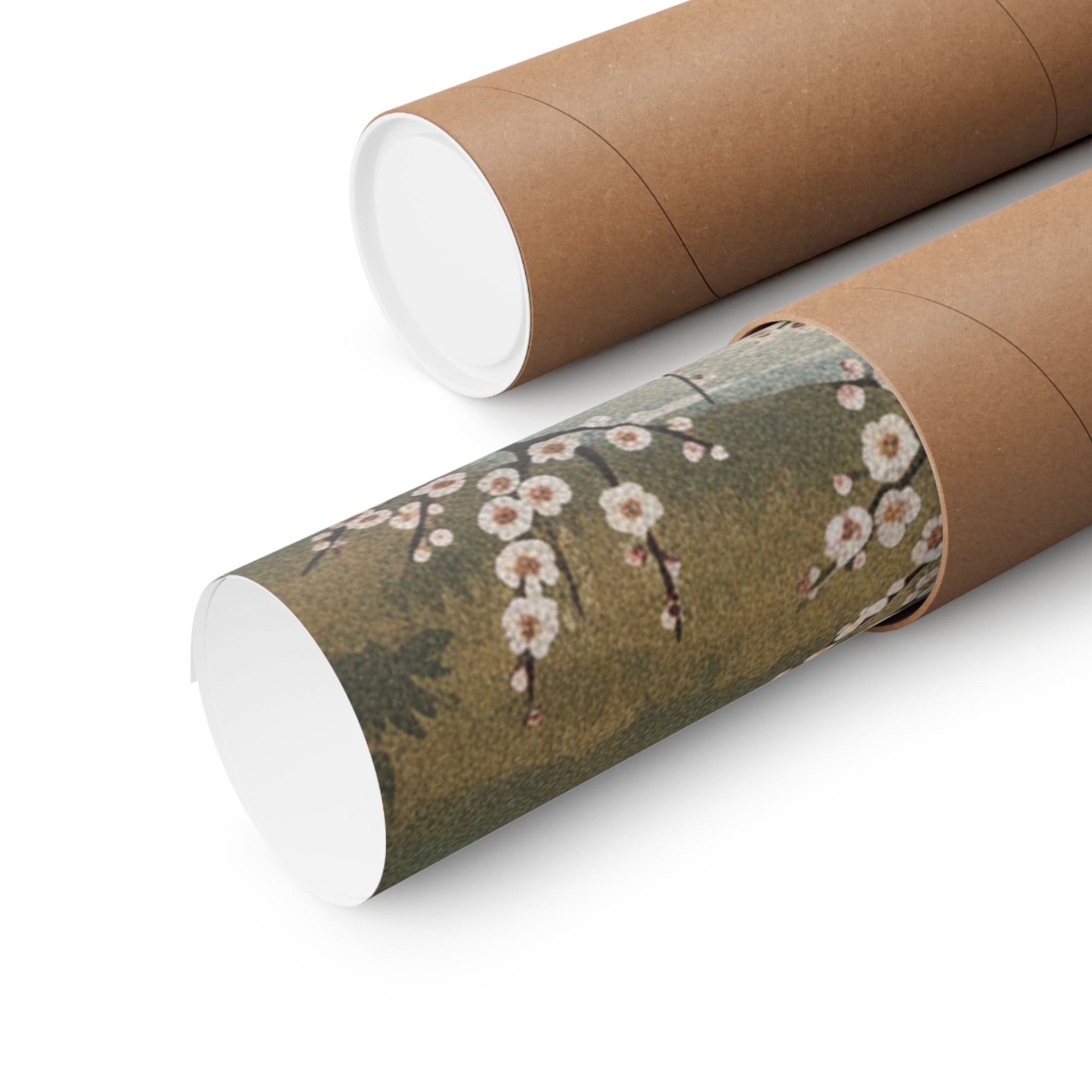 Scenic Nature — Plum Tree In Blossom — Matte Poster
