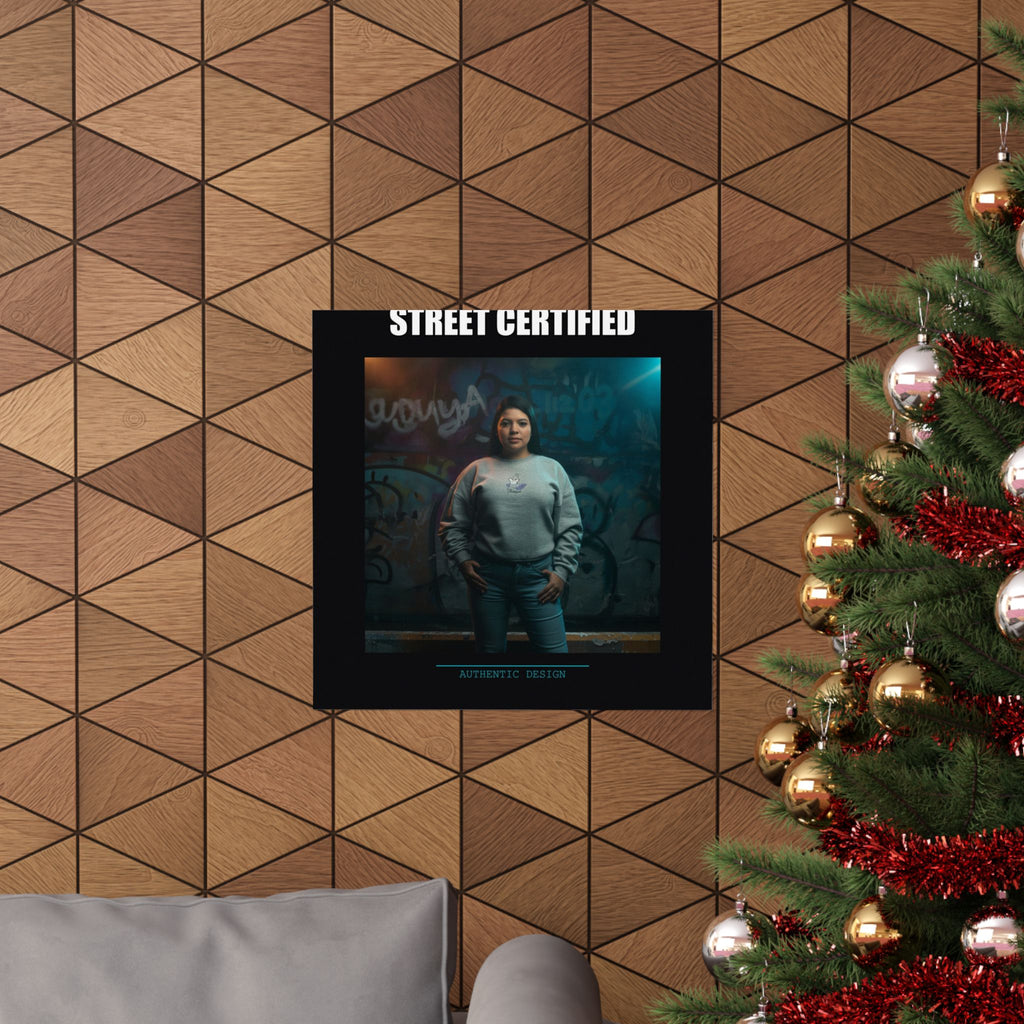 Street Certified Graffiti Wall Portrait Matte Poster
