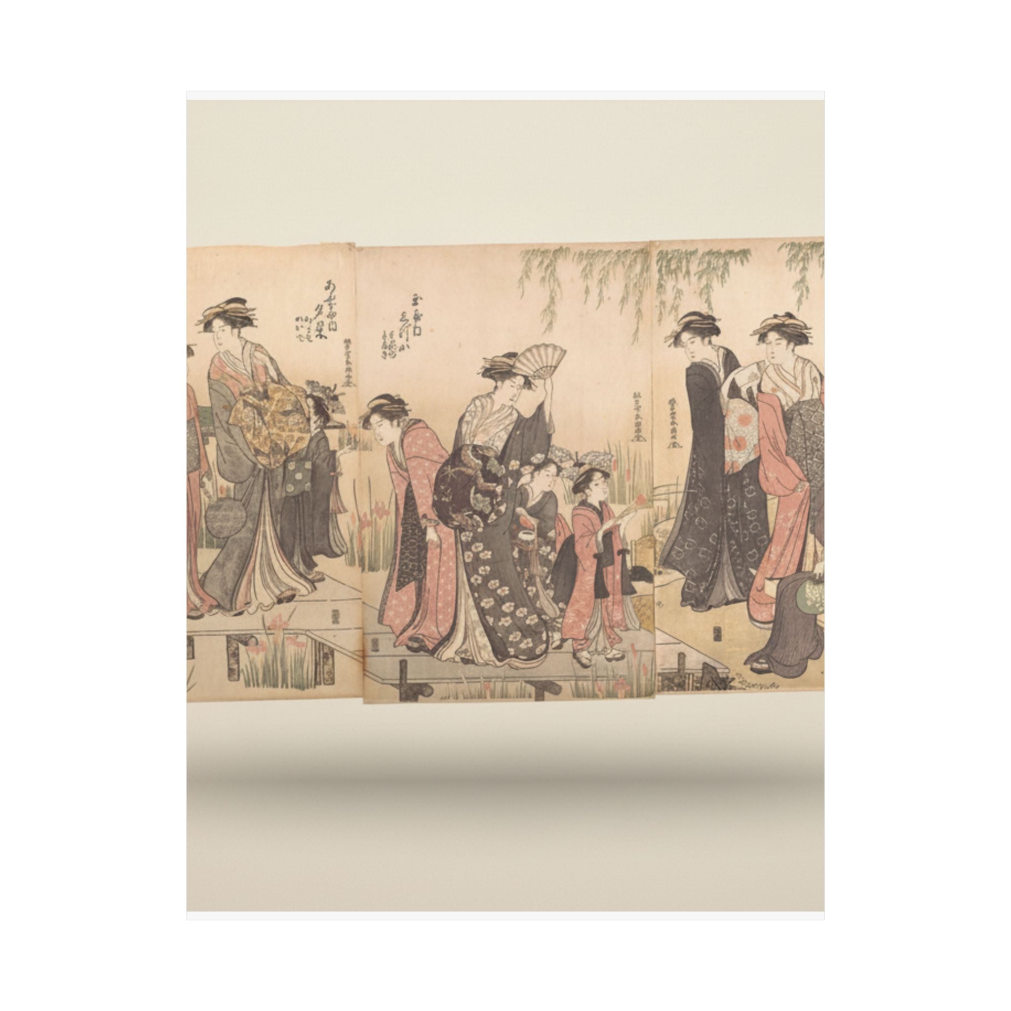Product Marketing — Courtesans In An Iris Garden — Matte Poster