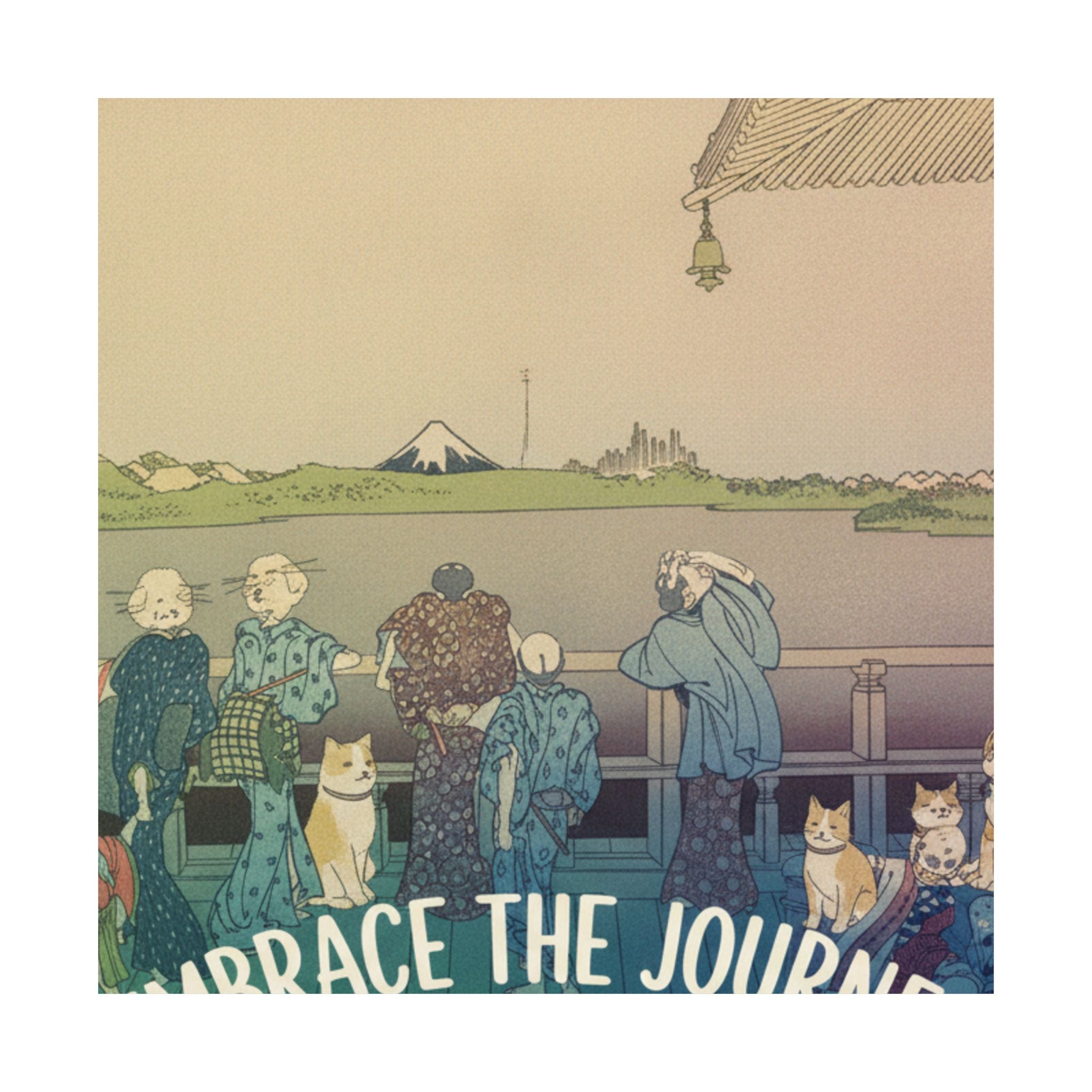 Affirmation — Sazai Hall At The Temple Of The Five Hundred Arhats (Gohyaku Rakanji Sazaidō), F — Matte Poster