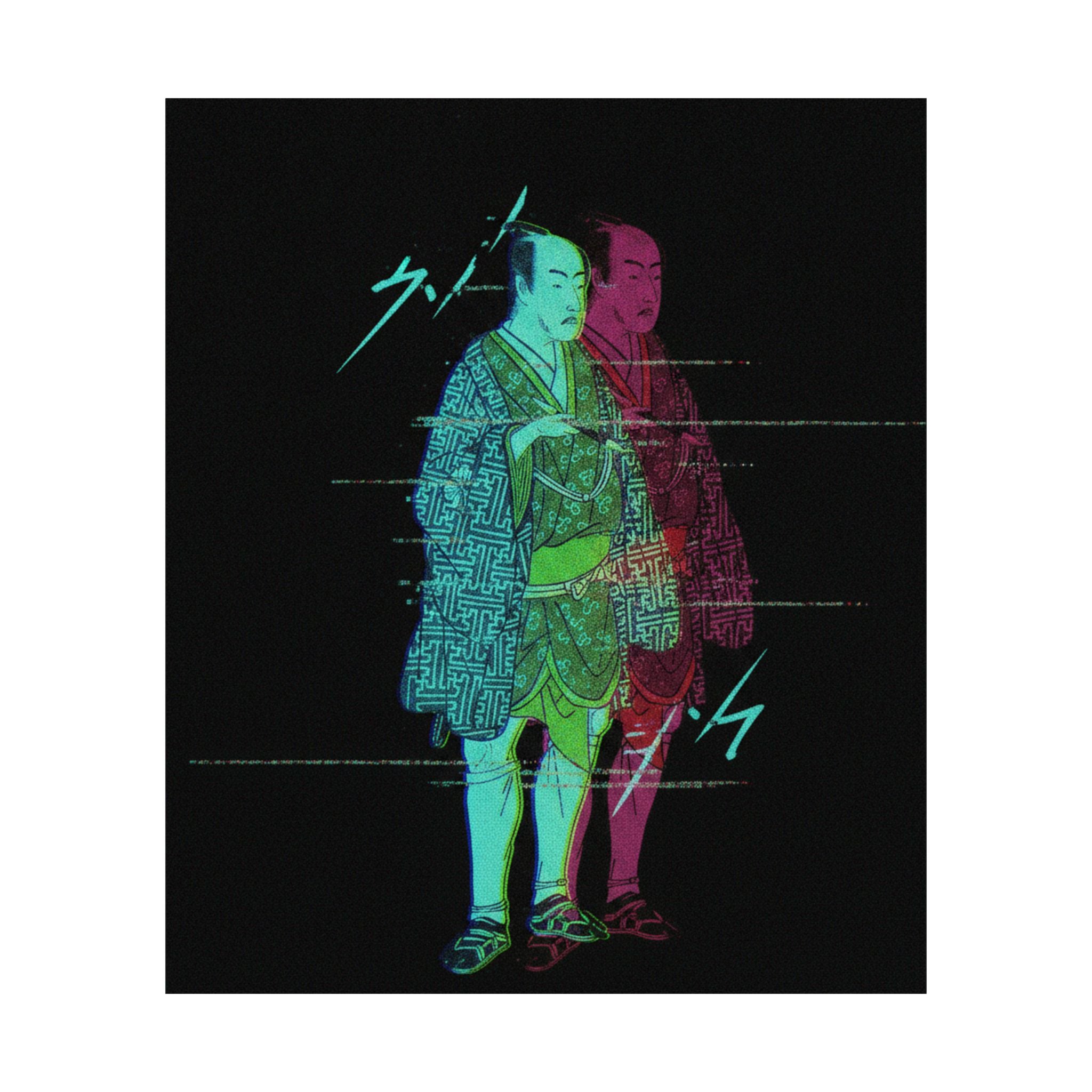 Glitch Culture — The Fourth Matsumoto Koshiro As A Man Dressed In A Short Kimono — Matte Poster