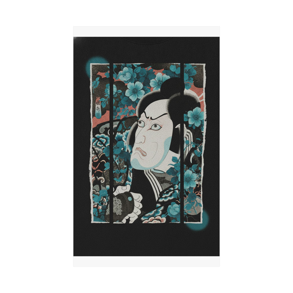 Streetwear Collage — Kabuki Actor Ichikawa Ebizō V As Kumagai Jirō Naozane — Matte Poster