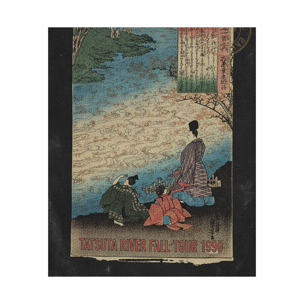 Vintage Bootleg — Poet With Two Pages On The Banks Of The Tatsuta — Matte Poster