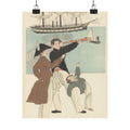 Botanical — Russians Enjoying A Holiday In Yokohama (Yokohama Kyūjitsu Roshiajin Yūkō) — Matte Poster