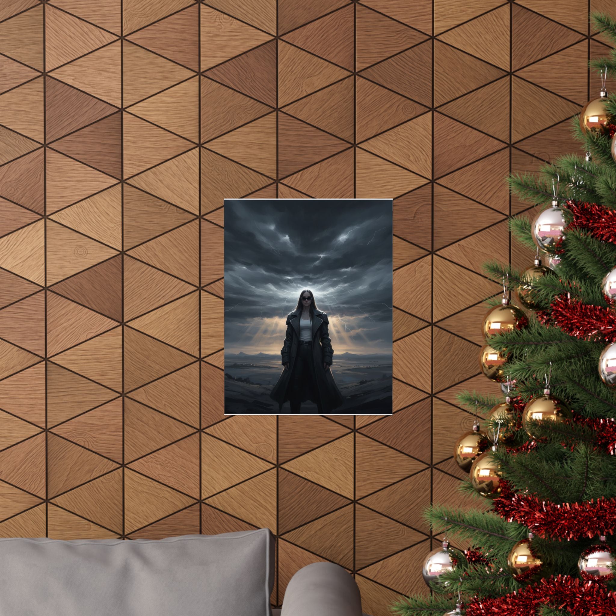 Dramatic Storm — Person — Matte Poster