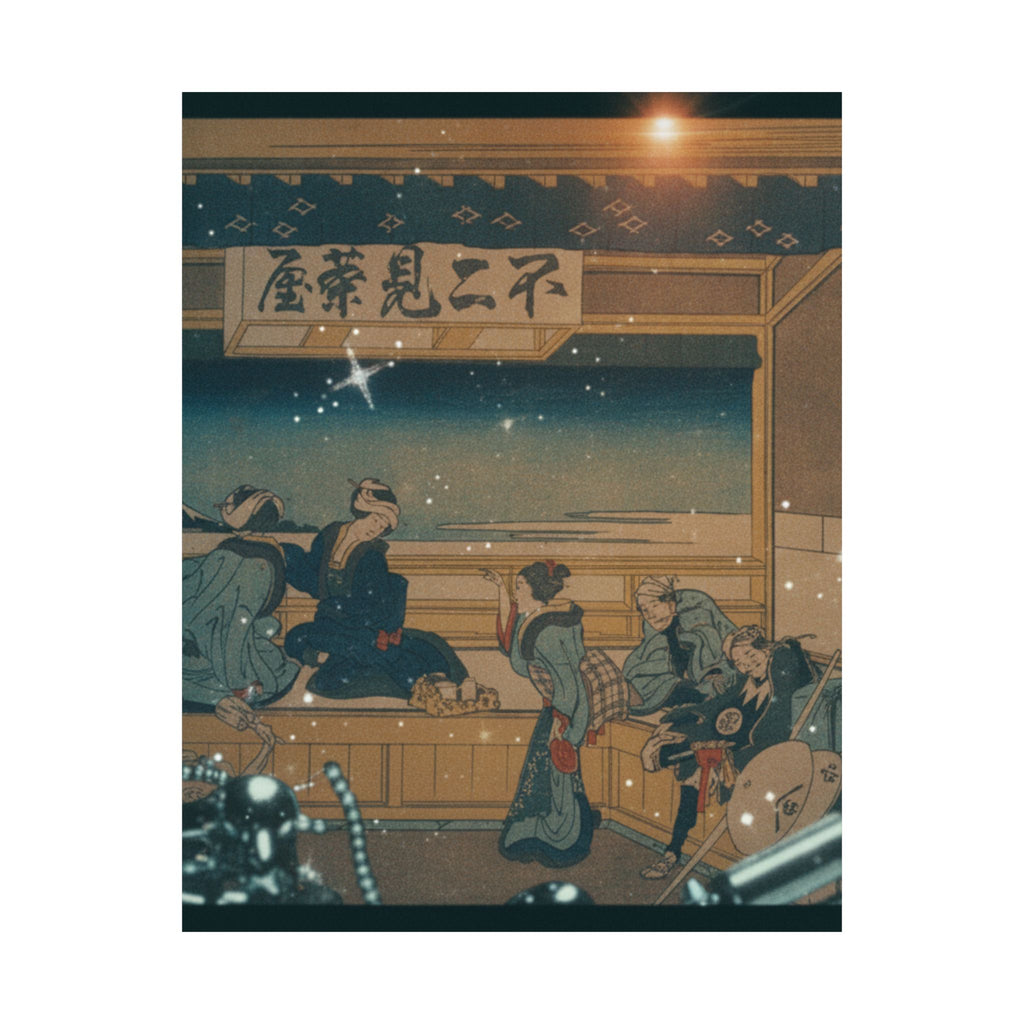 Cinematic — Yoshida On The Tōkaidō (Tōkaidō Yoshida), From The Series Thirty-Six Views Of Mo — Matte Poster