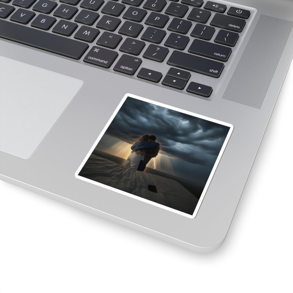 Dramatic Storm — Person — Kiss-Cut Sticker