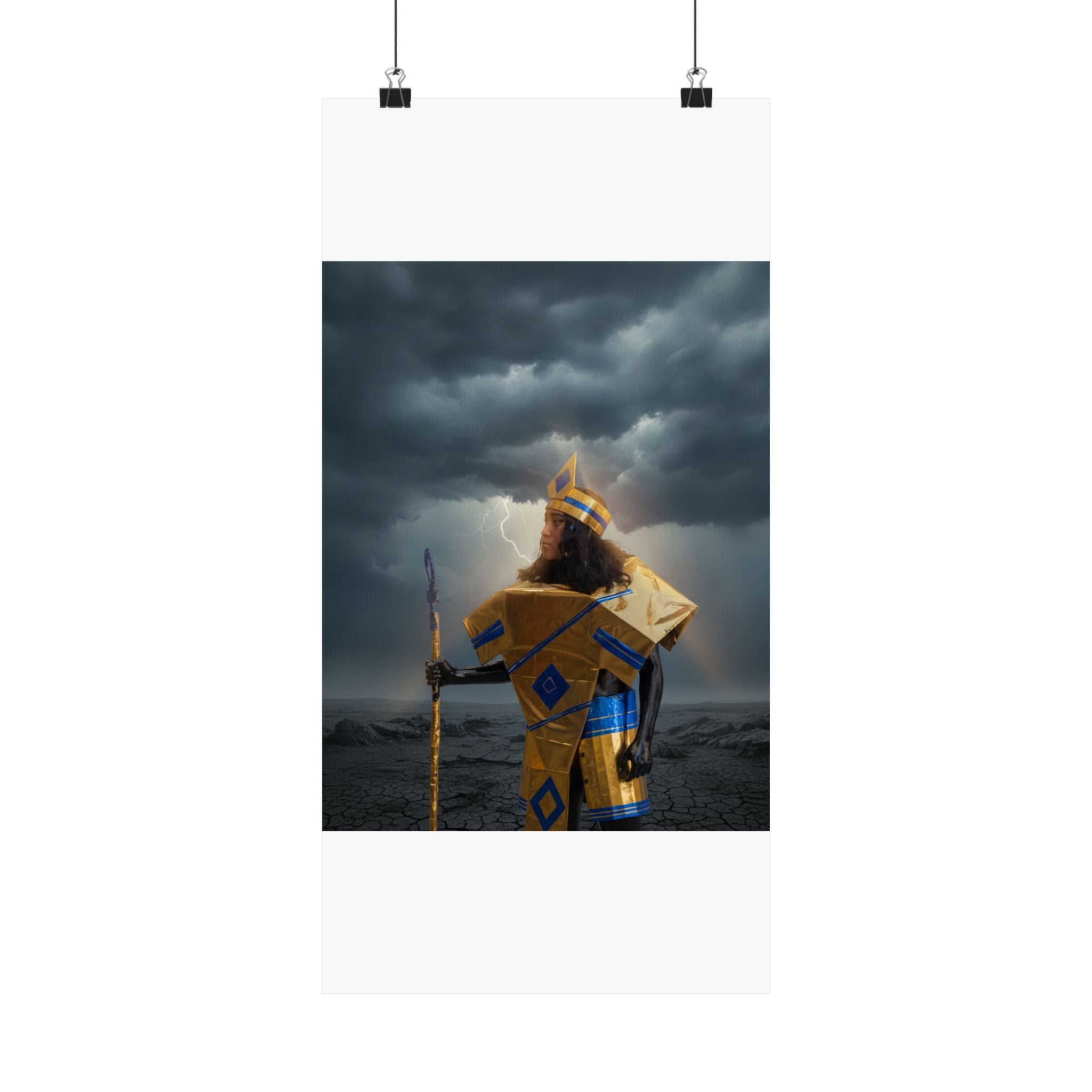 Dramatic Storm — Person — Matte Poster