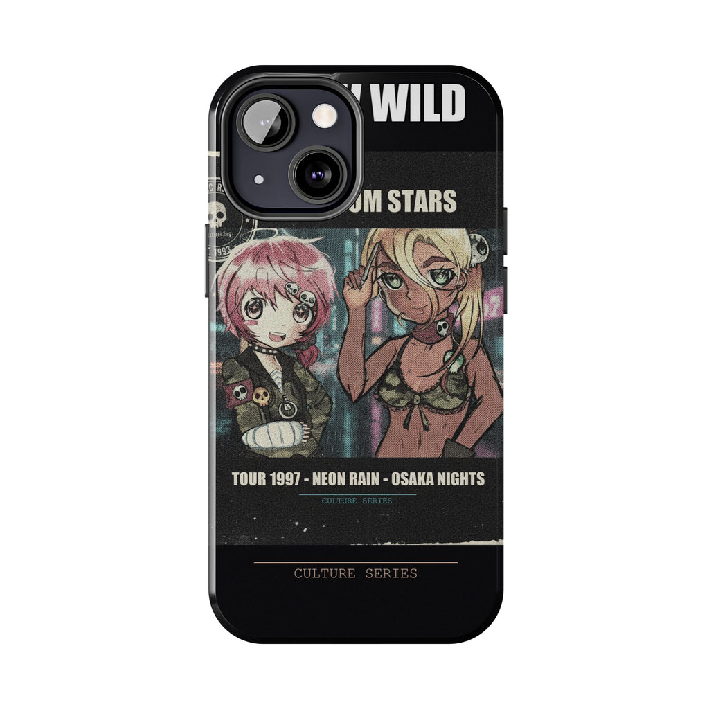Neon Rain Osaka Nights Anime Tour Poster Phone Case