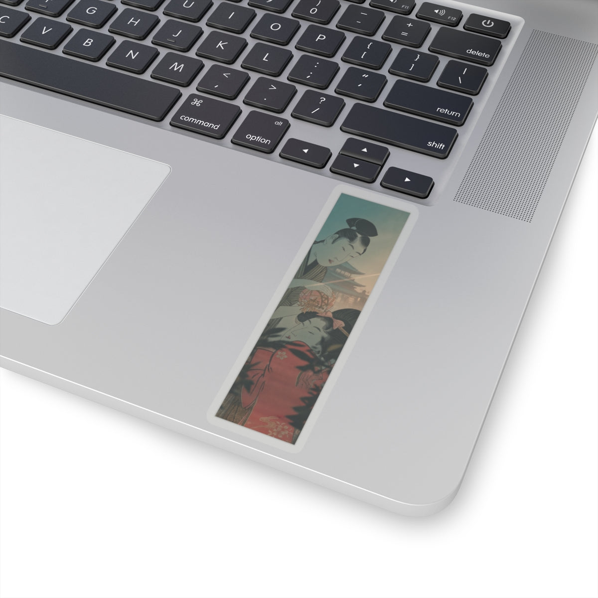Cinematic — Man And Young Woman With A Ball — Kiss-Cut Sticker