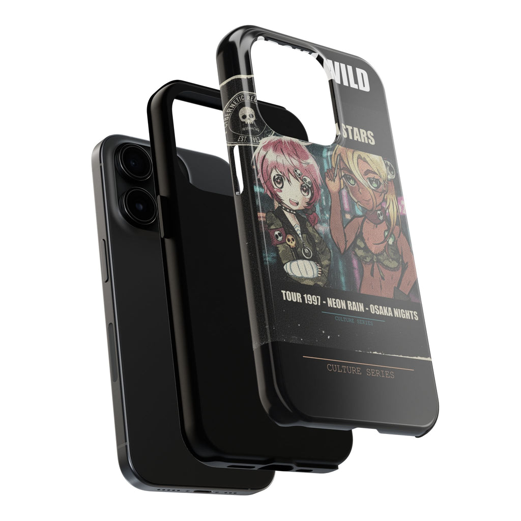 Neon Rain Osaka Nights Anime Tour Poster Phone Case