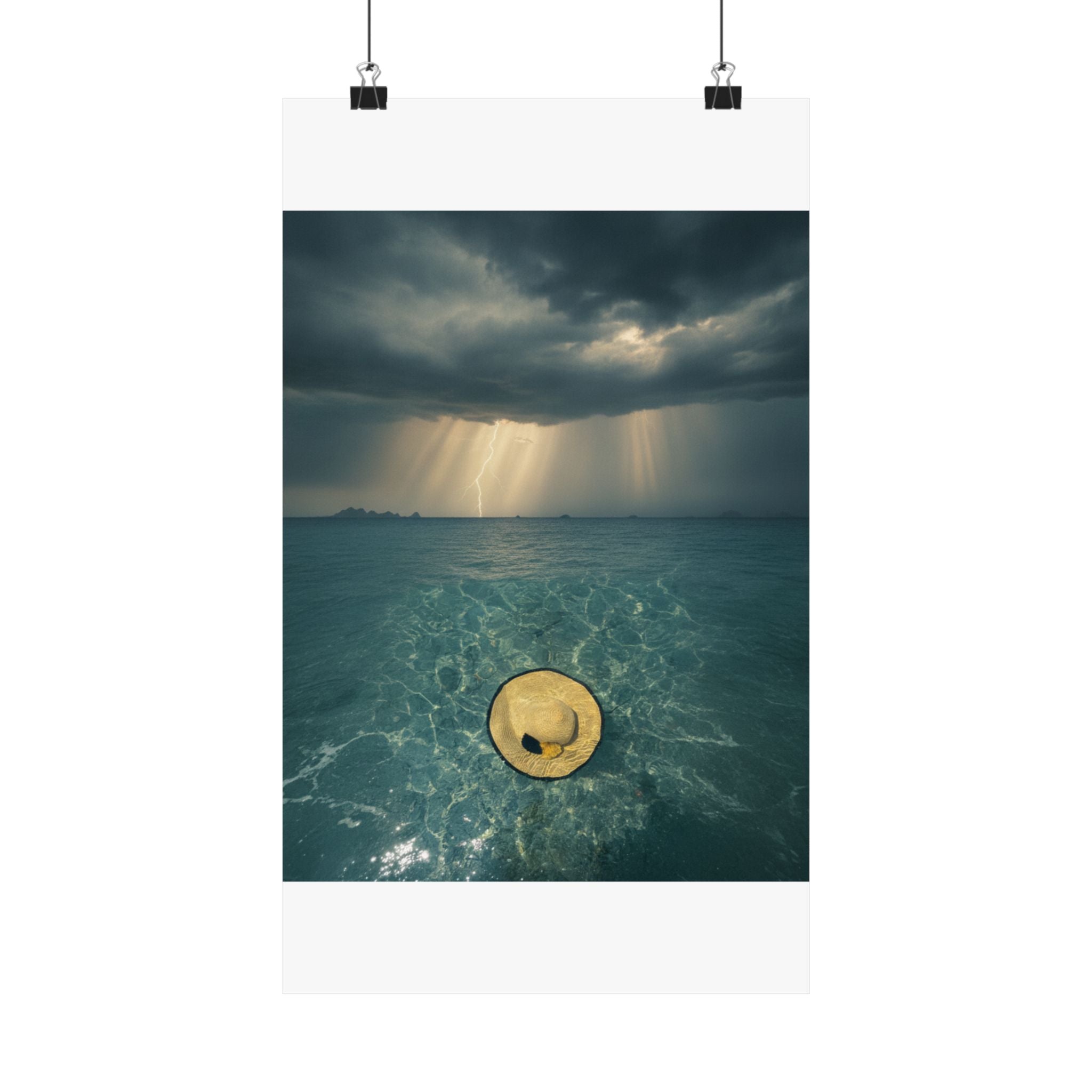 Dramatic Storm — Hat — Matte Poster