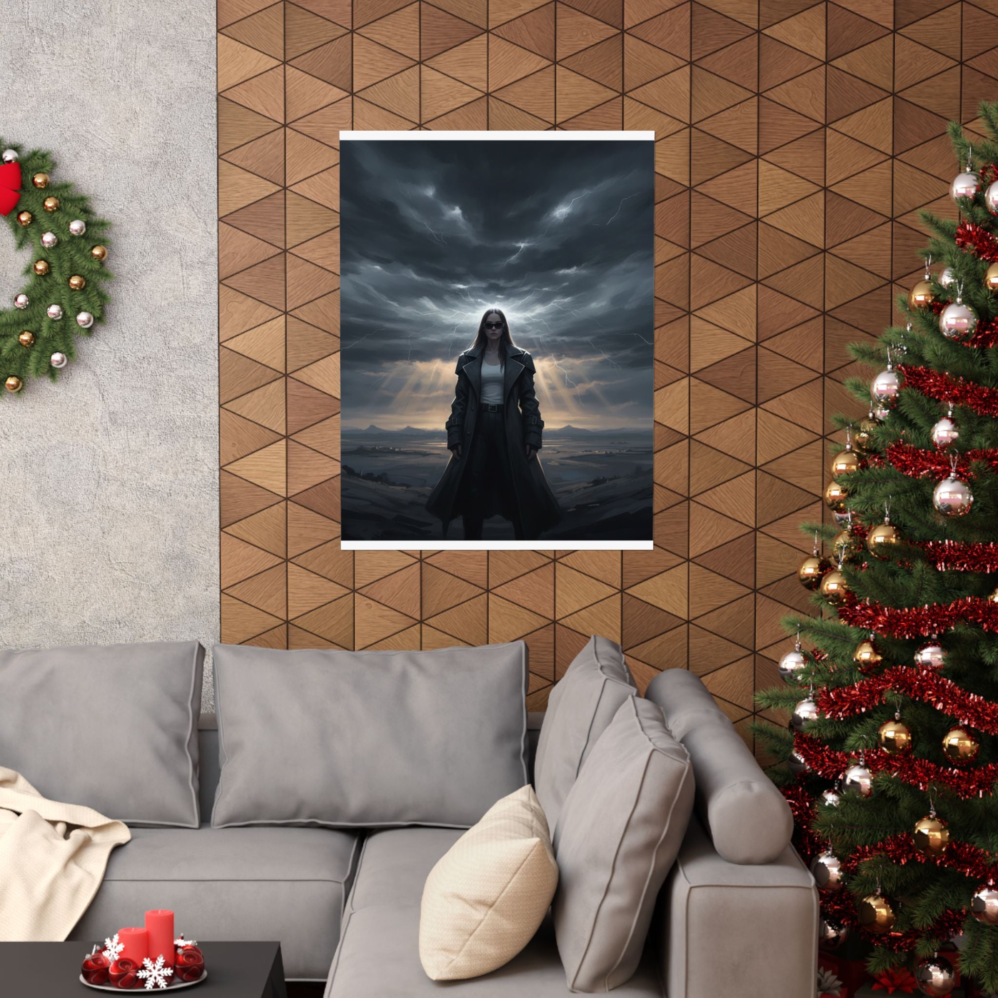 Dramatic Storm — Person — Matte Poster
