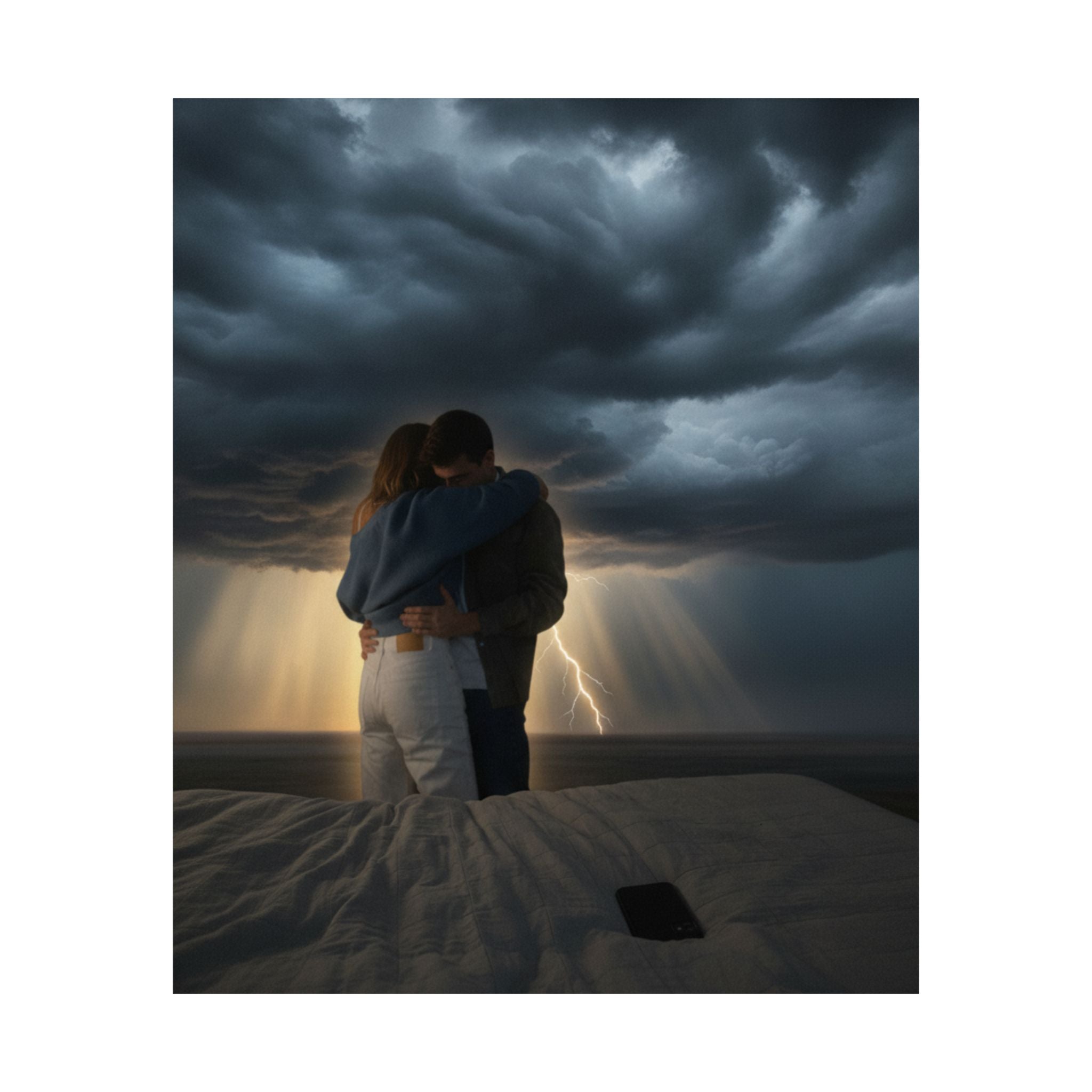 Dramatic Storm — Person — Matte Poster