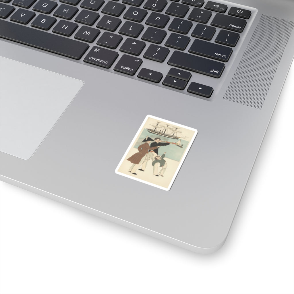Botanical — Russians Enjoying A Holiday In Yokohama (Yokohama Kyūjitsu Roshiajin Yūkō) — Kiss-Cut Sticker