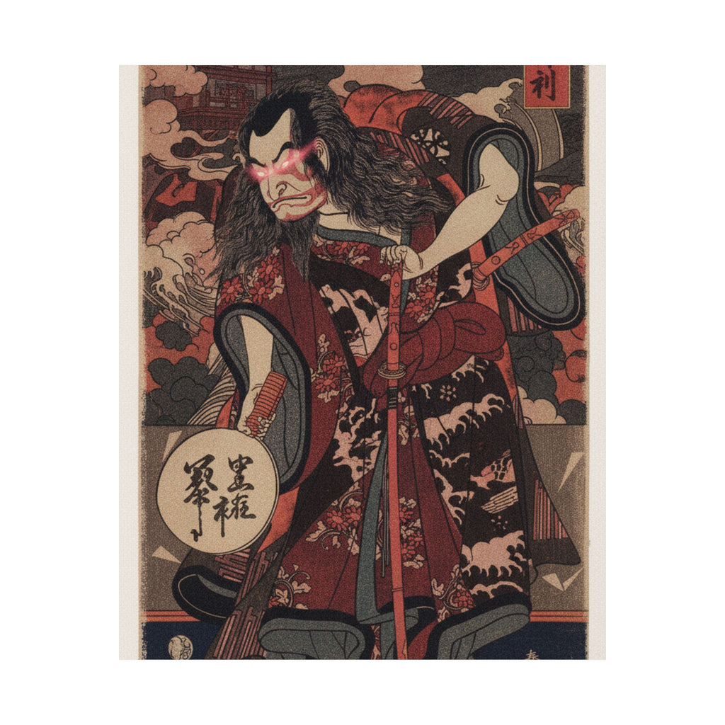 Japanese Street — The First Nakamura Nakazo As A Samurai — Matte Poster