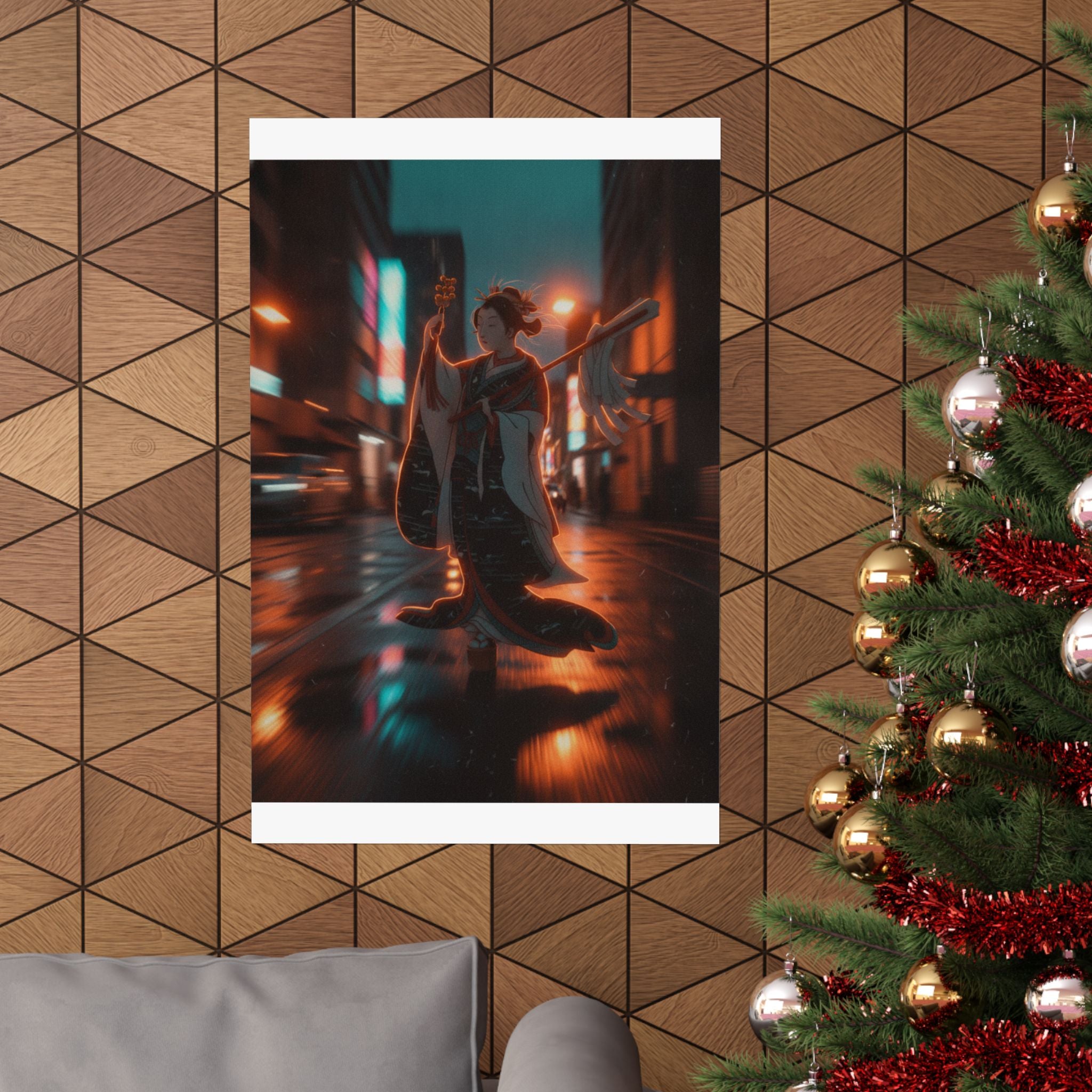 Fast Furious — Girl On Balcony Above Stone Stairway — Matte Poster