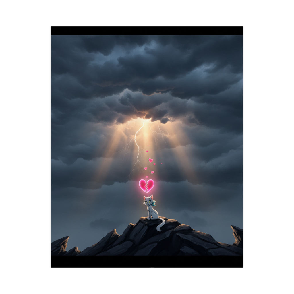 Dramatic Storm — Cat — Matte Poster
