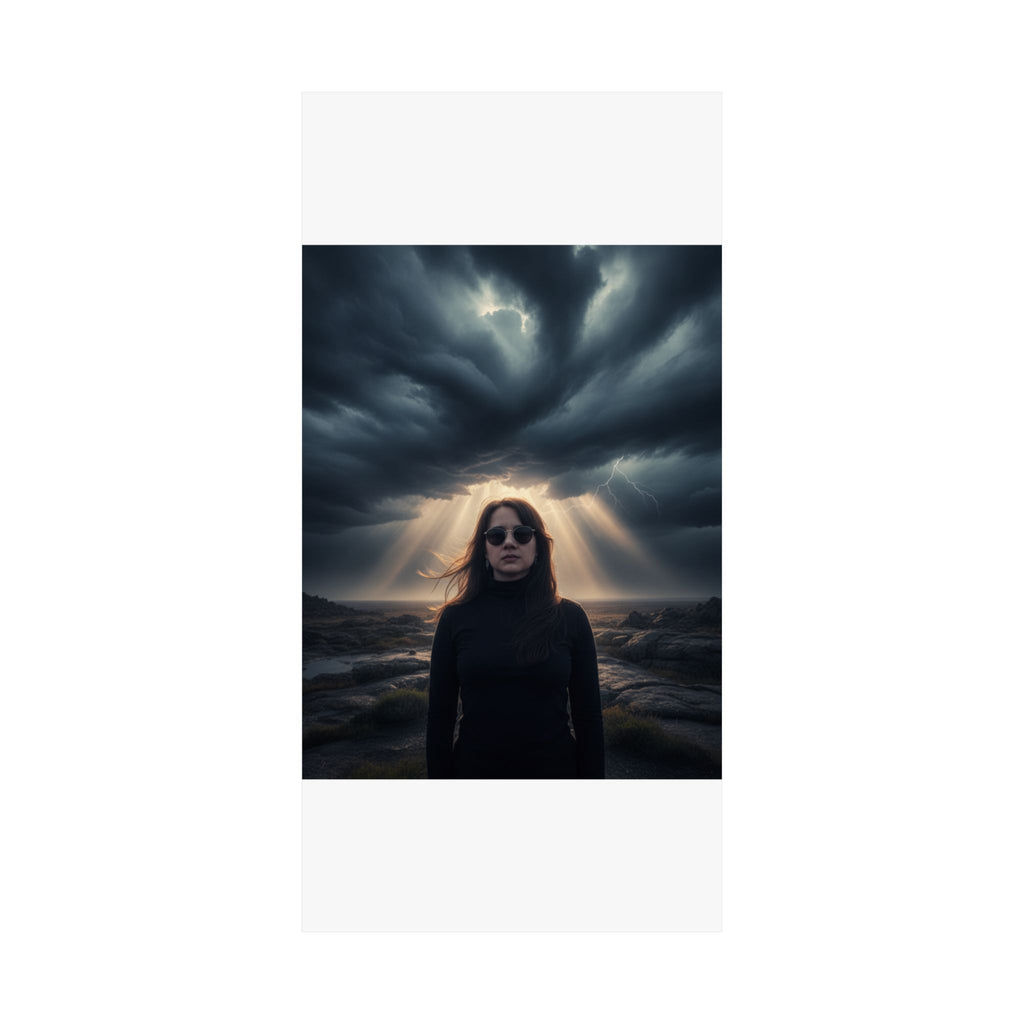 Dramatic Storm — Person — Matte Poster