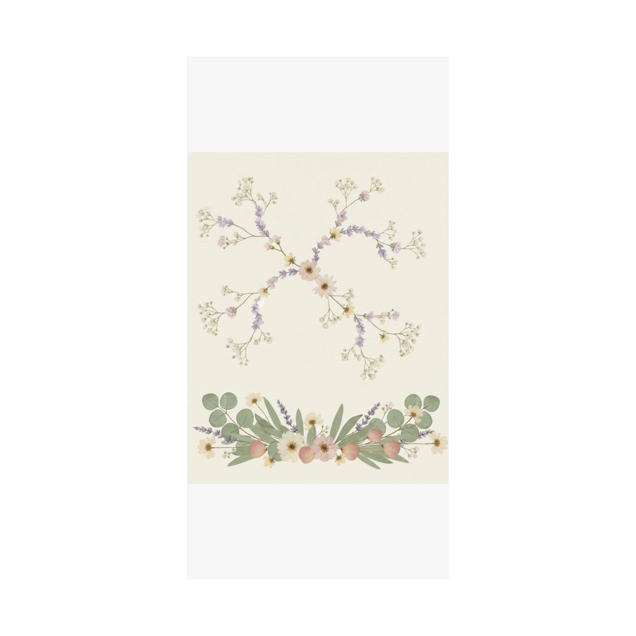 Pressed Lavender & Eucalyptus Garland Matte Poster
