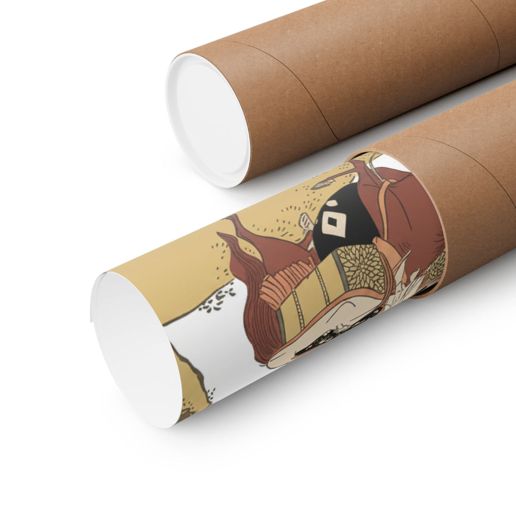 Ecommerce Main — Version Of Legend Of Michizane: Woman Riding Ox Which A Man Is Leading — Matte Poster