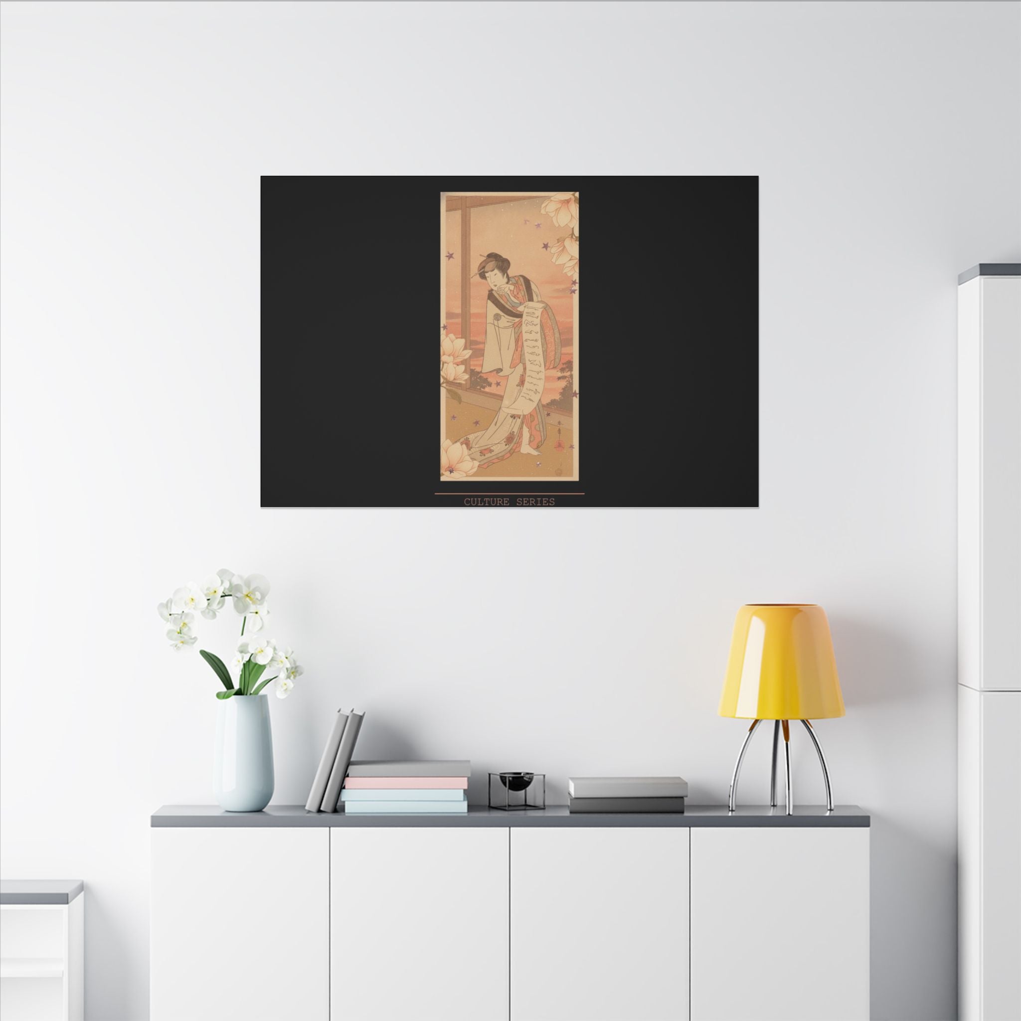 STREET CERTIFIED | The Second Yamashito Kinsaku As A Courtesan Standing In A Room — Matte Canvas