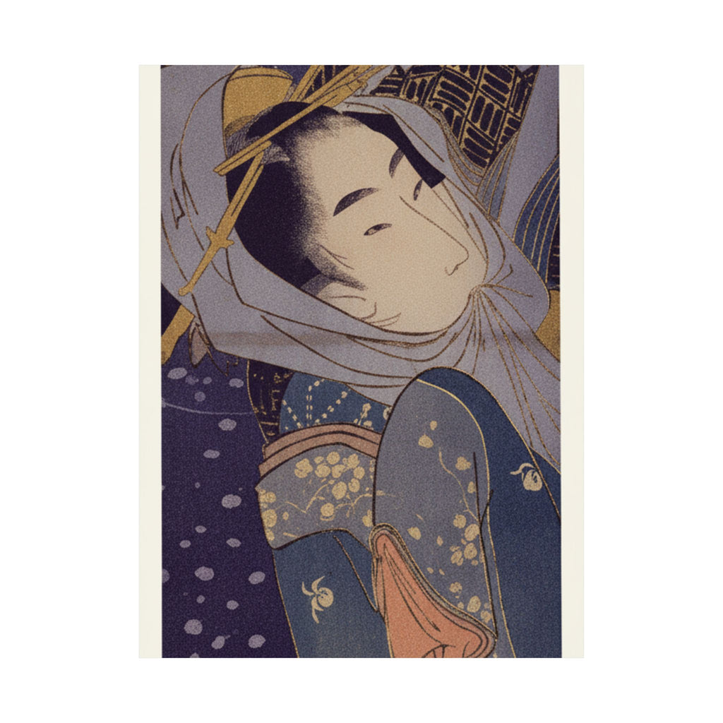 Celestial — Girl And Lover In Snow — Matte Poster