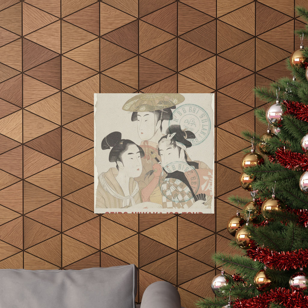 Vintage Bootleg — Seiro Niwaka Onna Geisha No Bu Tojin Shishi Sumo — Matte Poster