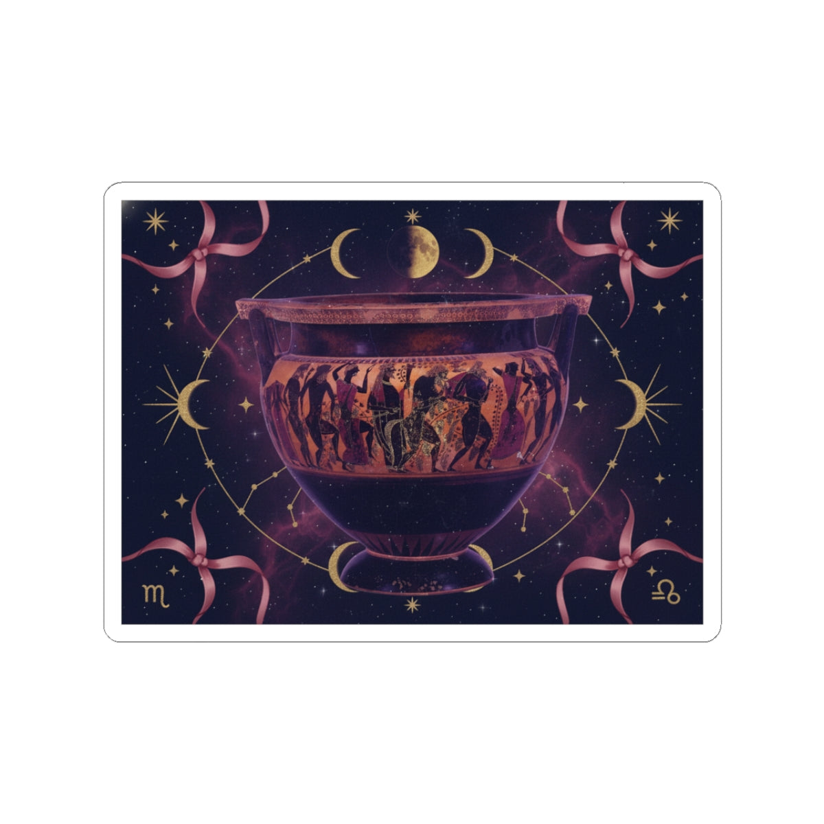 Celestial kiss-cut sticker — product view 4
