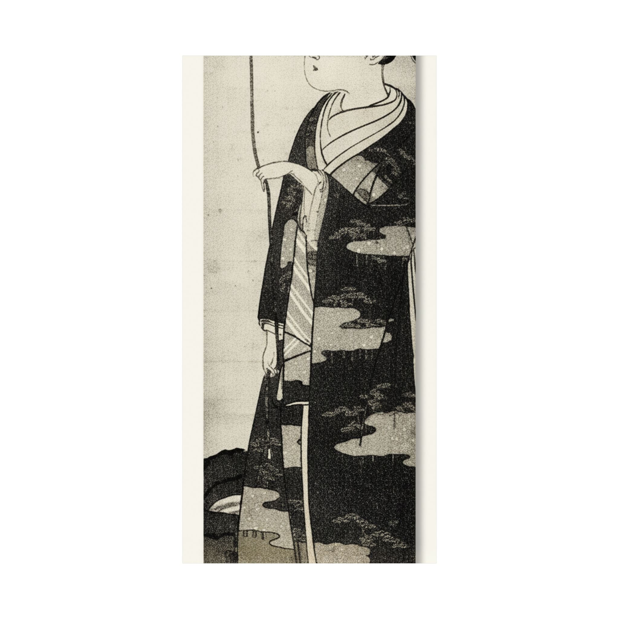 Ecommerce Main — A Woman Playing With A Monkey Which Has Climbed A Tree — Matte Poster
