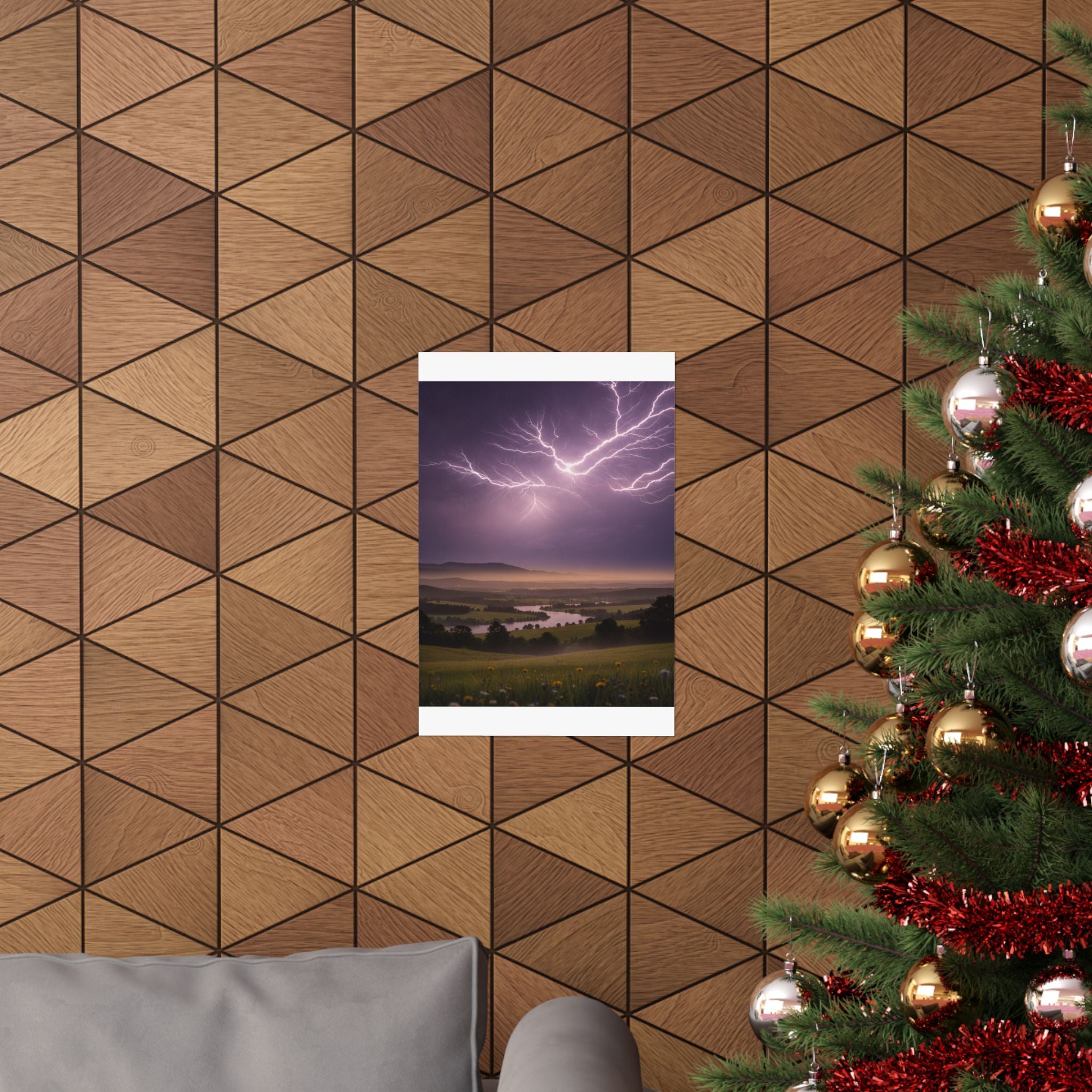Scenic Nature — Lightning — Matte Poster