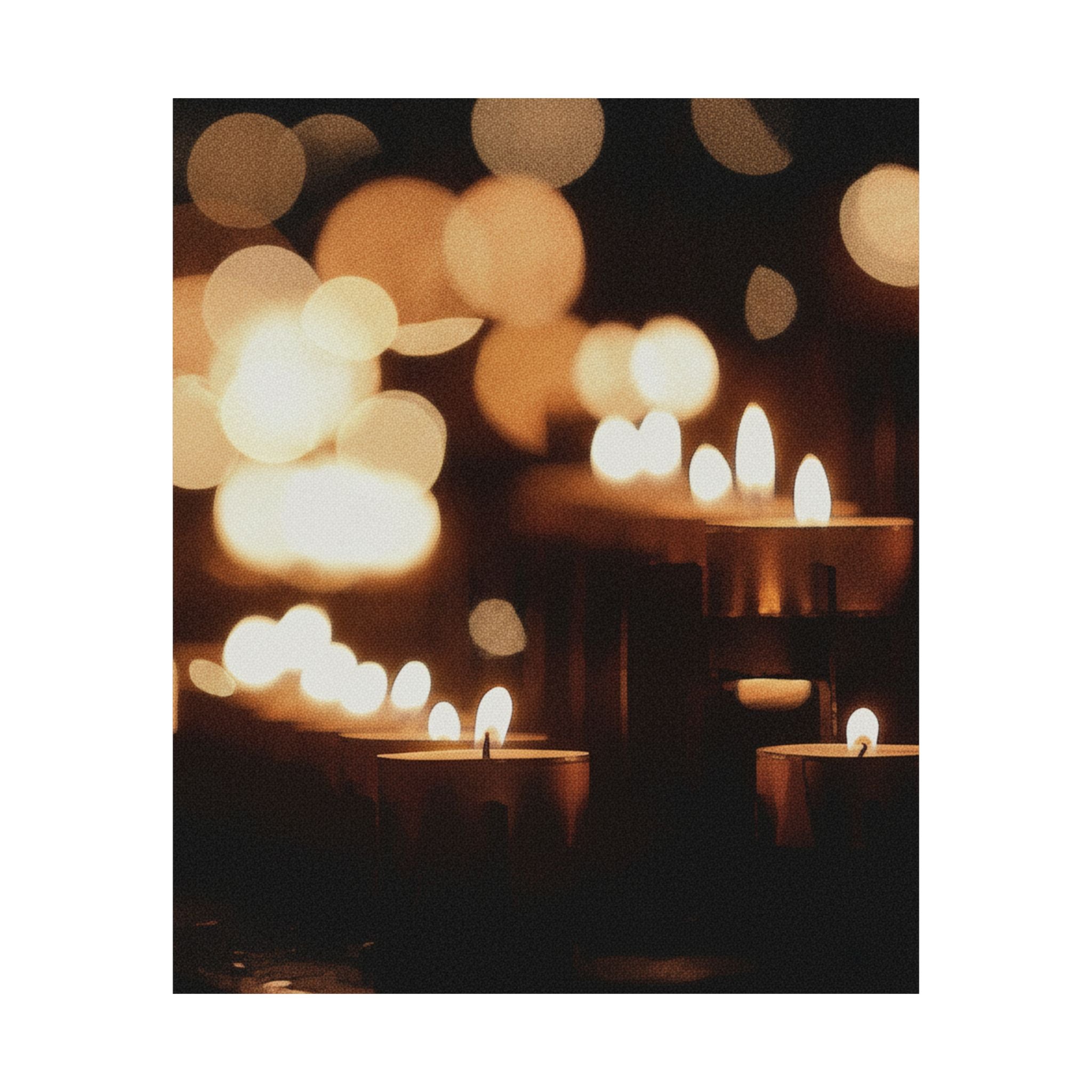 Southern Sunset — Candle — Matte Poster