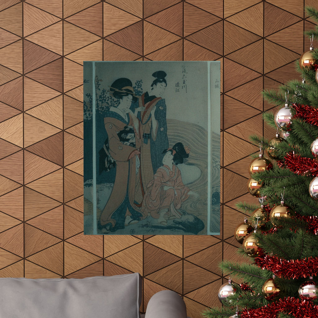Cinematic — Women And Children On The Banks Of A Stream — Matte Poster