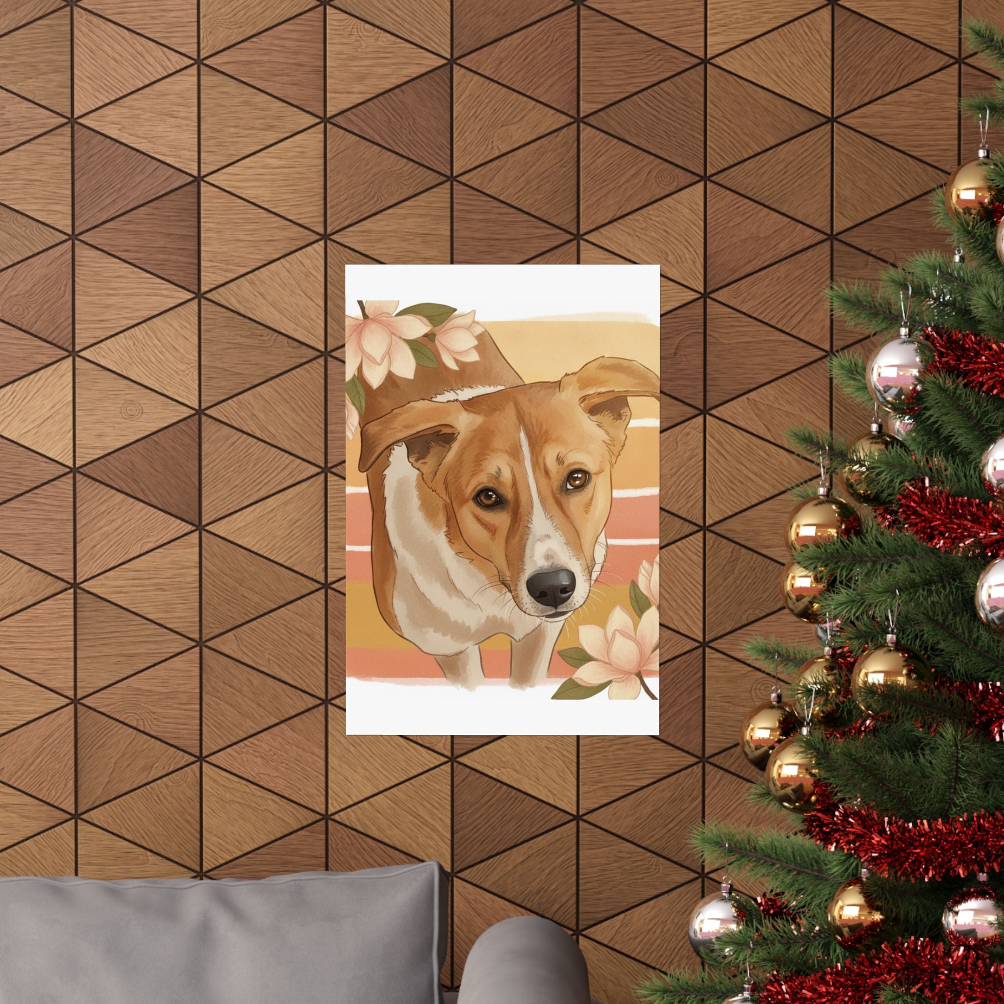 Southern Sunset — Dog — Matte Poster