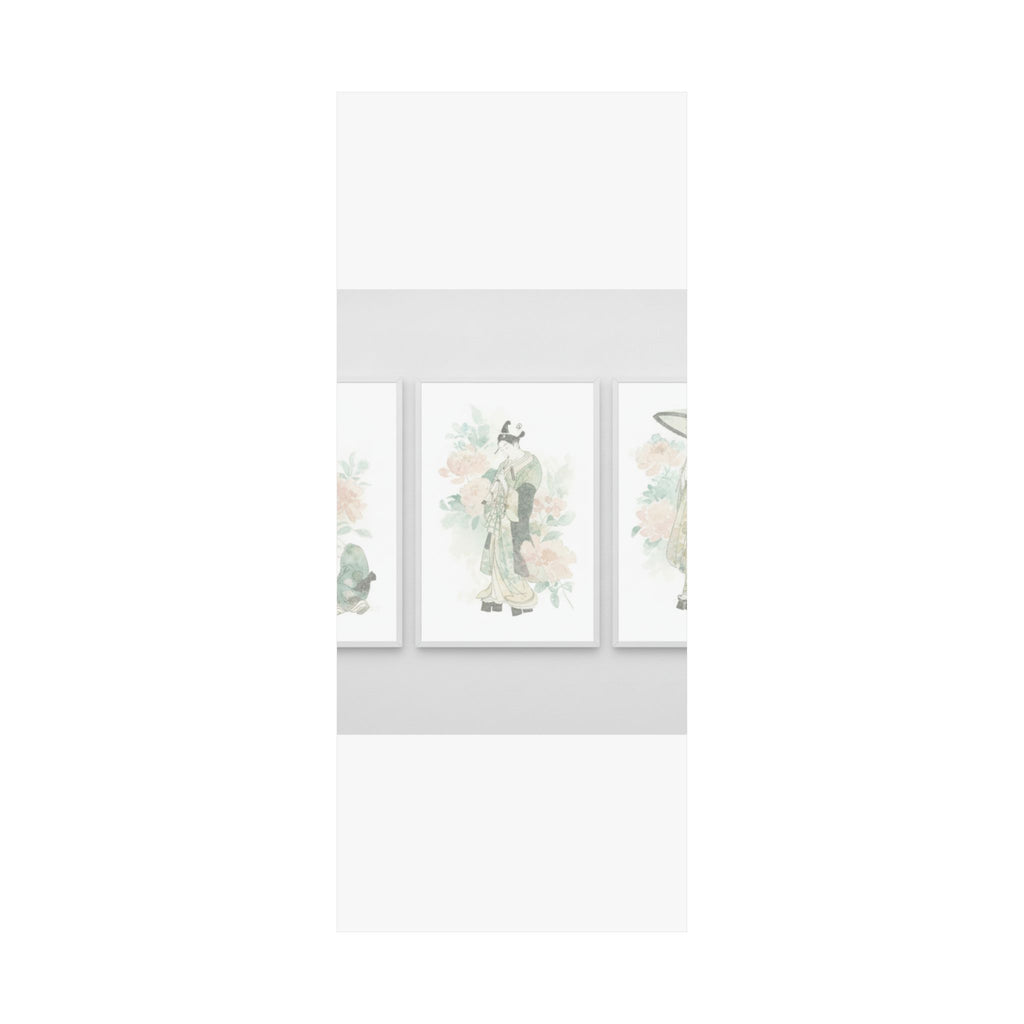 Watercolor — Tripytych Of Young Men — Matte Poster