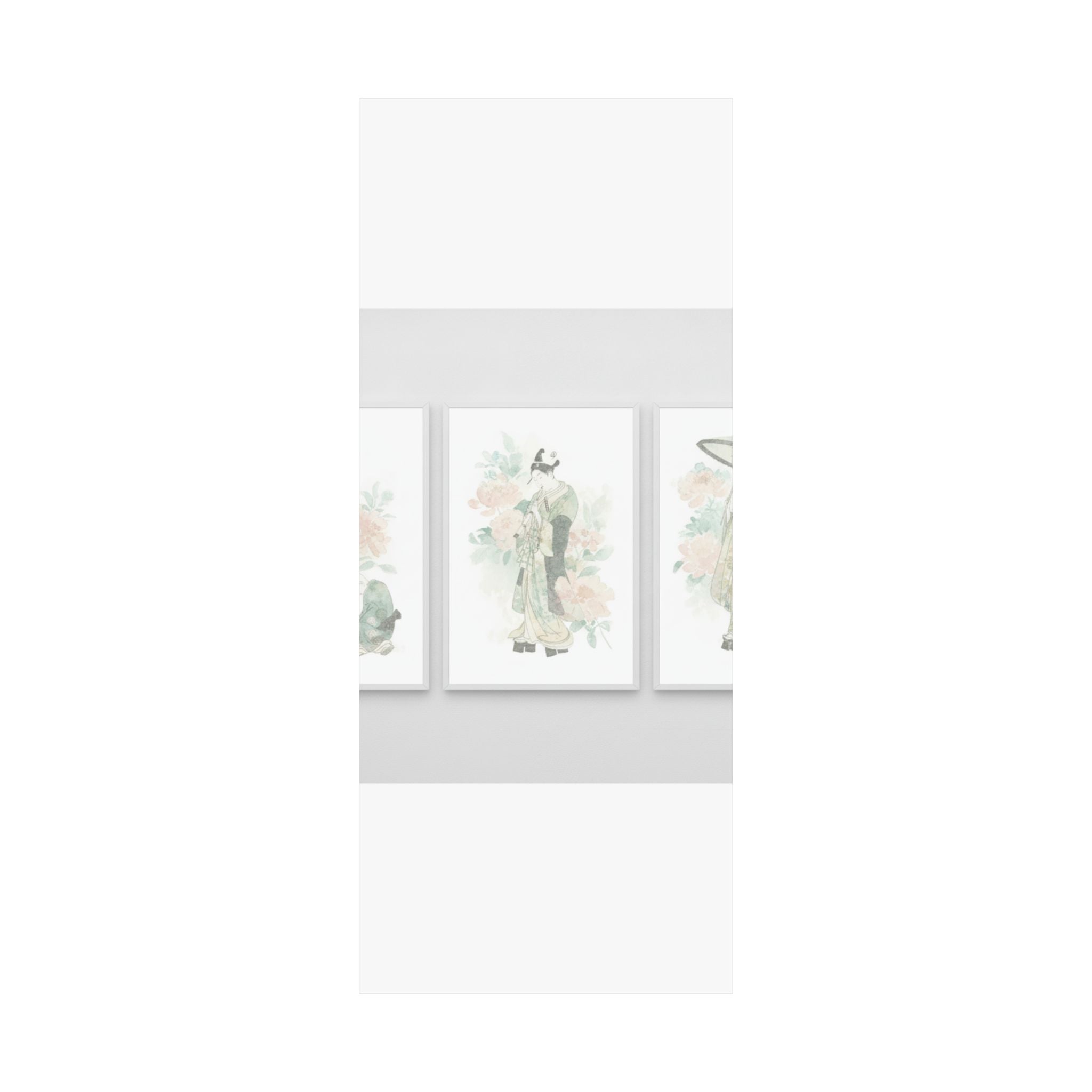 Watercolor — Tripytych Of Young Men — Matte Poster