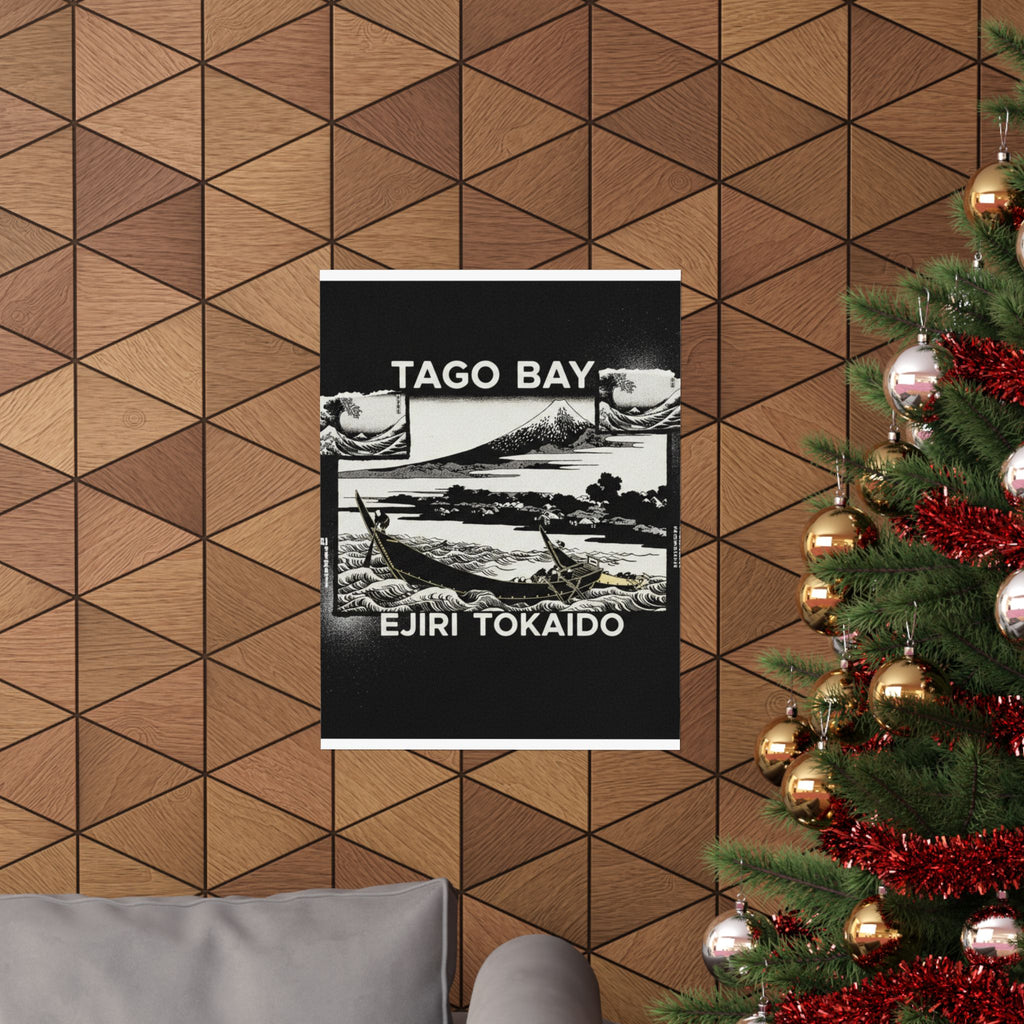 Streetwear Collage — Tago Bay Near Ejiri On The Tōkaidō (Tōkaidō Ejiri Tago No Ura Ryaku Zu), From Th — Matte Poster