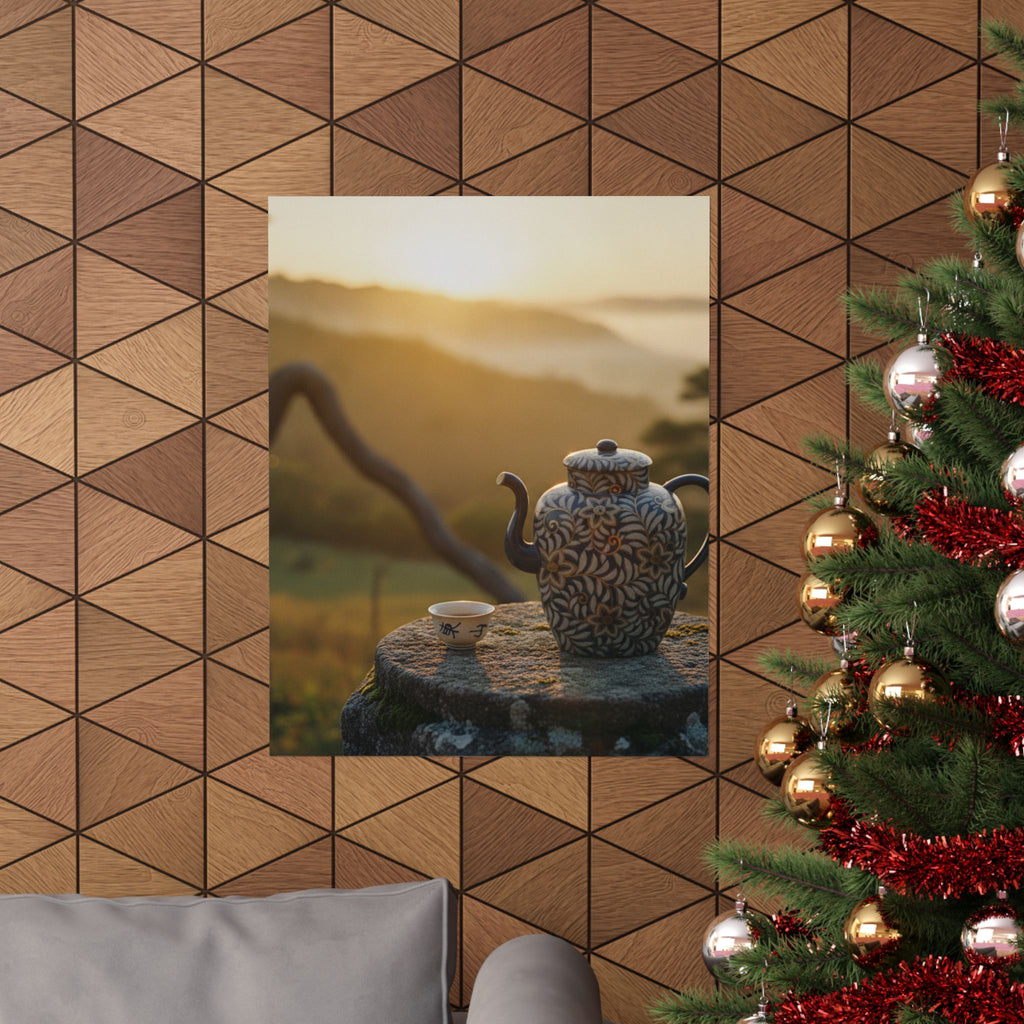 Scenic Nature — Wine Pot And Cup — Matte Poster