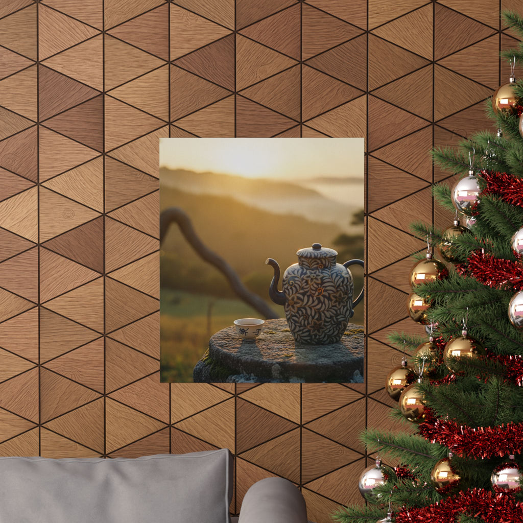 Scenic Nature — Wine Pot And Cup — Matte Poster