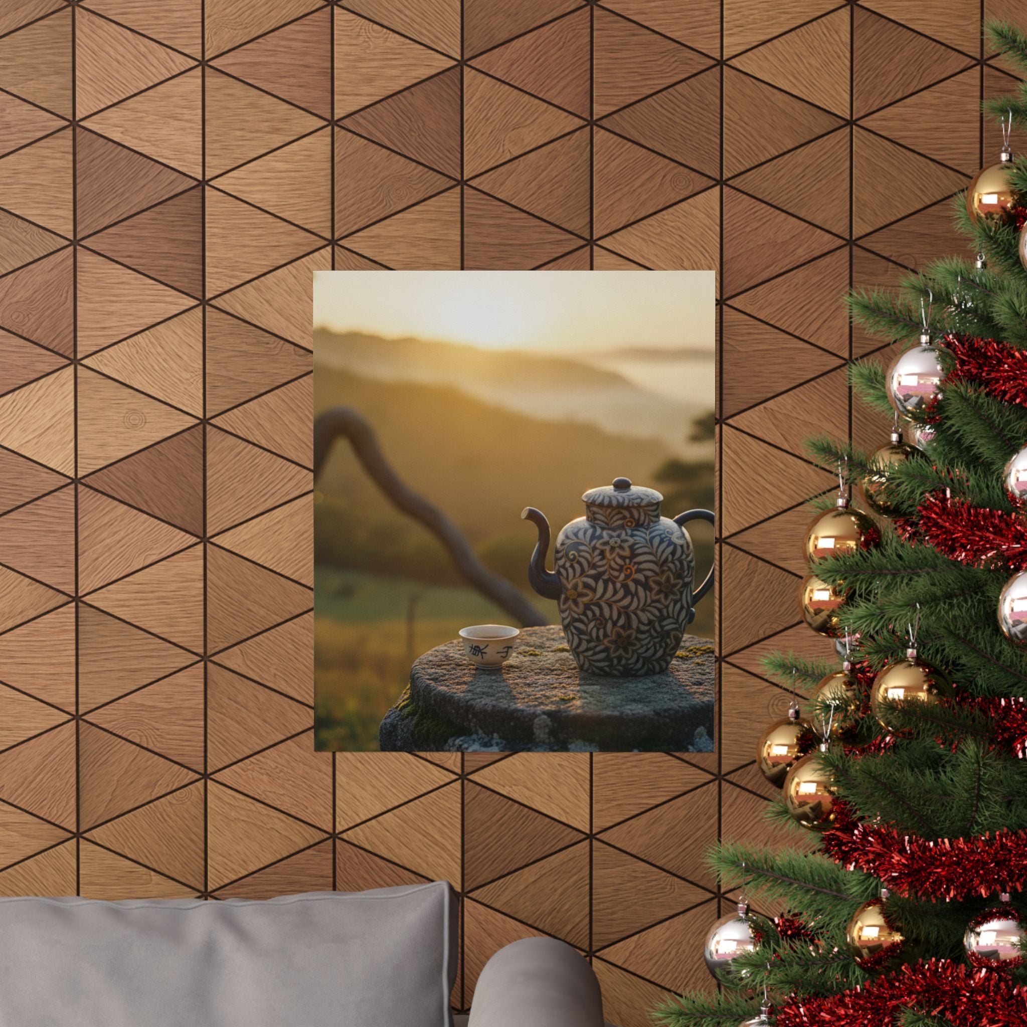Scenic Nature — Wine Pot And Cup — Matte Poster
