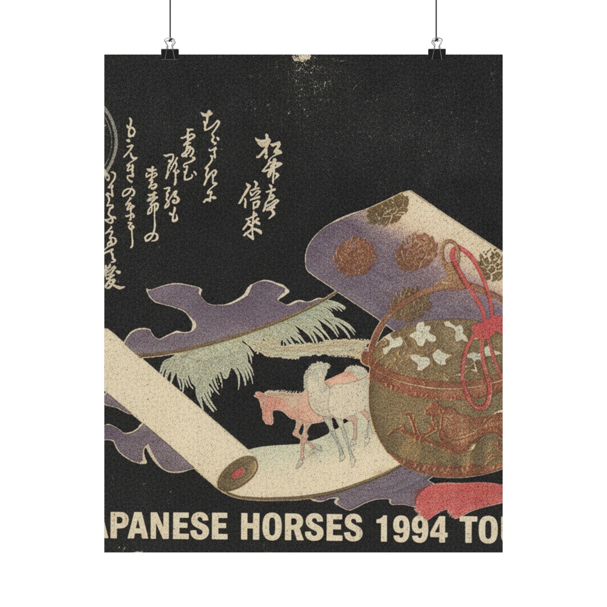 Vintage Bootleg — Scroll Painting Of Horse — Matte Poster