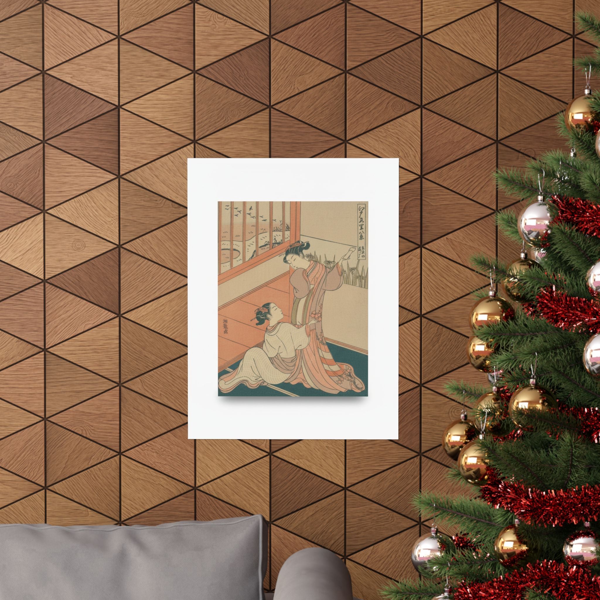 Ecommerce Main — The Flying Down Of Wild Geese At Yoshiwara — Matte Poster