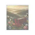 Scenic Nature — Red Lacquer Box And Water-Pot — Kiss-Cut Sticker