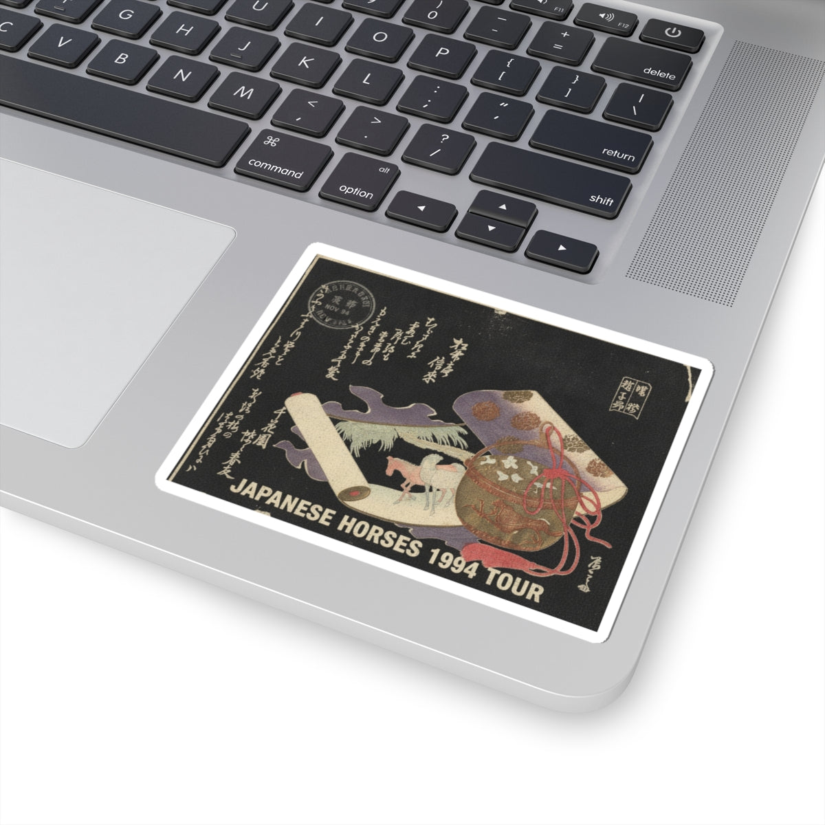 Vintage Bootleg — Scroll Painting Of Horse — Kiss-Cut Sticker
